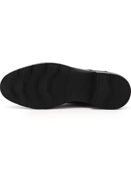 Erkek Siyah Fermuarlı Hakiki Deri Klasik Bot indirimleri