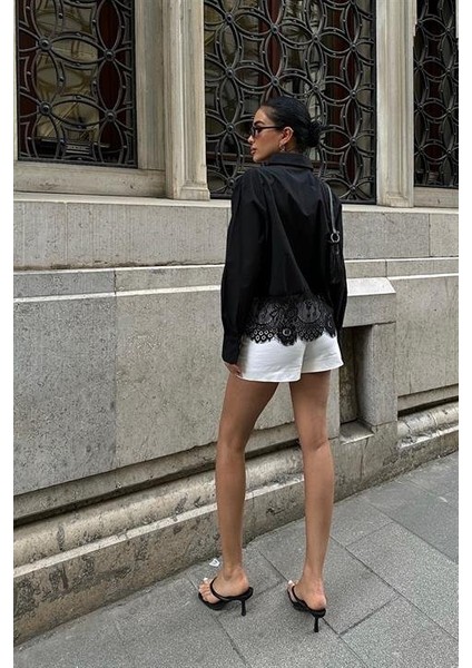 Mottisfashion Andrea Dantel Detay Gömlek 3385-08 modelleri