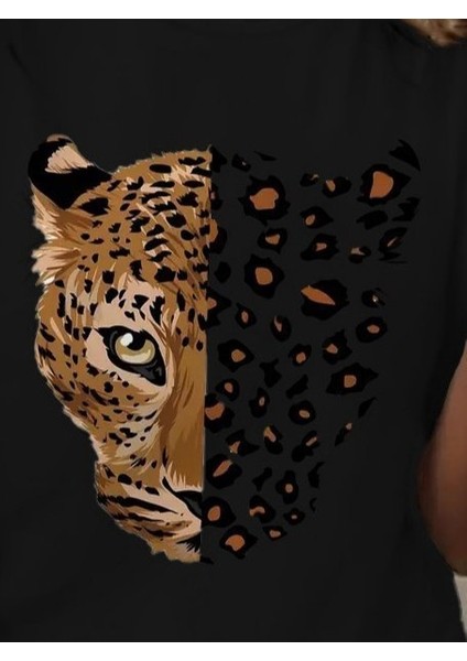 Mottisfashion Kadın Kısa Kollu Bisiklet Yaka Desenli Viskon Bluz fiyatları