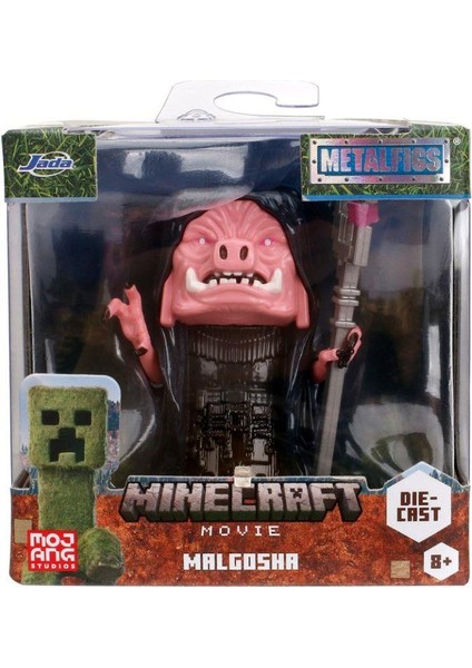 Minecraft Film Figürleri Dörtlü Full Set - 6cm Metal - Lisanslı Steve - Wolf - Creeper - Malgohsa indirimleri