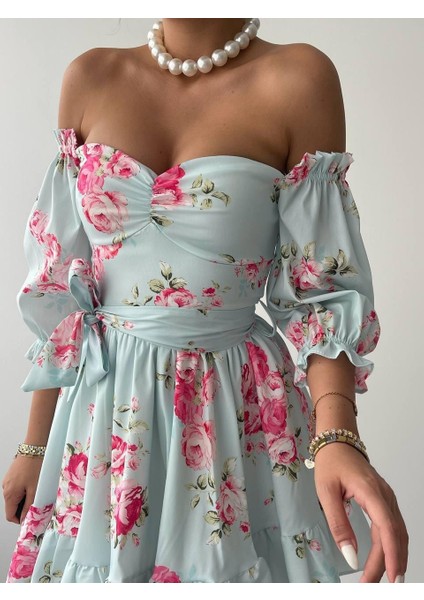 Mottisfashion Rucka Belden Bağlamalı Mini Elbise fırsatları