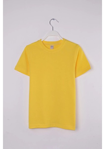 Ibre Çocuk Düz Sarı Tshirt
