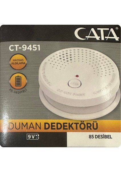 (3 Adet) Cata Pilli Duman Dedektörü Hassas Algılamalı fiyatları