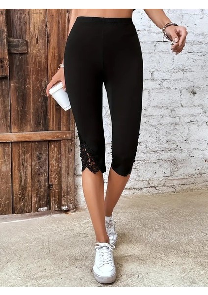 Mottisfashion Kadın Yüksek Bel Dantelli Dalgıç Tayt fiyatları