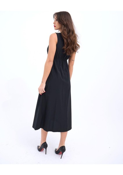 Mottisfashion 6510 Elbise-Siyah indirimleri