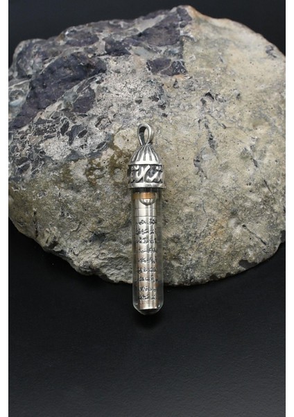 Cevşen Kolye Ucu Ayetel Kürsi Yazılı Zemzem Sulu 925 Ayar Gümüş 902154