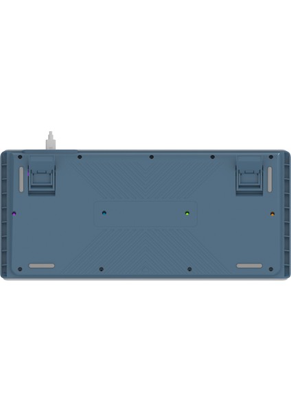 Kb-75 Membran Klavye Sessiz Klavye Rgb Aydınlatmalı Q Oyuncu Klavyesi Gaming Klavye Mavi/Turuncu