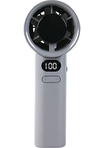 Taşınabilir Şarjlı Dijital LED Göstergeli El Fanı Ayarlanabilir Üfleme Hızı 1800 Mah