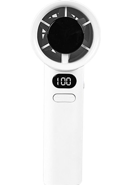 Taşınabilir Şarjlı Dijital LED Göstergeli El Fanı Ayarlanabilir Üfleme Hızı 1800 Mah