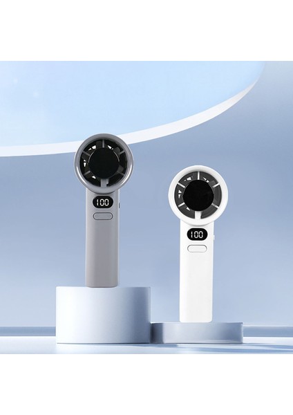 Taşınabilir Şarjlı Dijital LED Göstergeli El Fanı Ayarlanabilir Üfleme Hızı 1800 Mah fiyatları