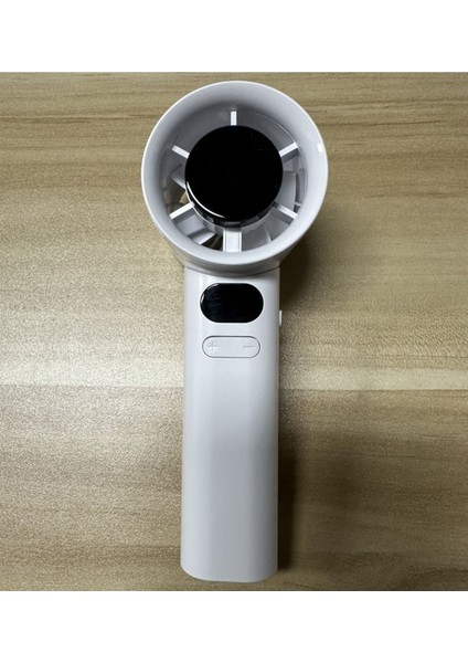 Taşınabilir Şarjlı Dijital LED Göstergeli El Fanı Ayarlanabilir Üfleme Hızı 1800 Mah