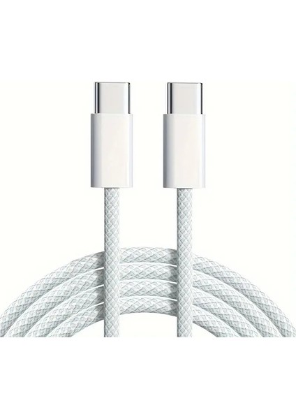 Xiaomi-Oppo-Redmi-Huawei-Apple Iphone-Samsung Uyumlu Hasır 30W Hızlı Şarj Kablosu
