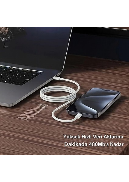 Xiaomi-Oppo-Redmi-Huawei-Apple Iphone-Samsung Uyumlu Hasır 30W Hızlı Şarj Kablosu