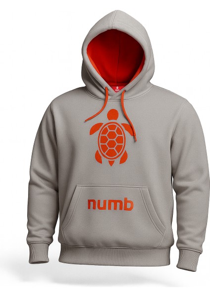 Orijinal Gri Unisex Hoodie Numb Rumeli Üniversitesi