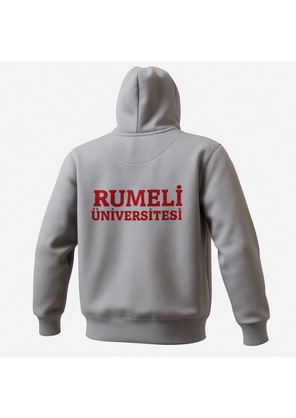 Orijinal Gri Unisex Hoodie Numb Rumeli Üniversitesi fiyatları