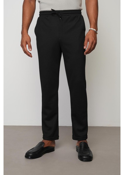 Siyah Regular Fit Erkek Duble Paça Pantolon E1029 modelleri