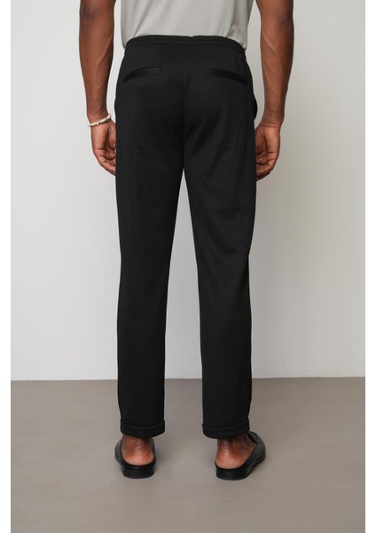 Siyah Regular Fit Erkek Duble Paça Pantolon E1029 indirimleri