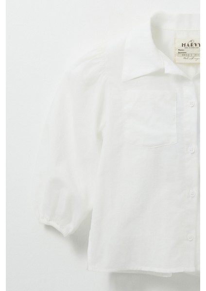 Kol Büzgülü Beyaz Gömlek fiyatları