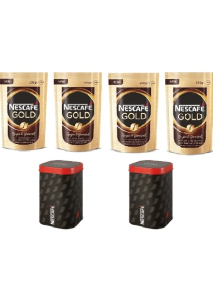 Gold 200 Gr*4 +2 Teneke Kutu