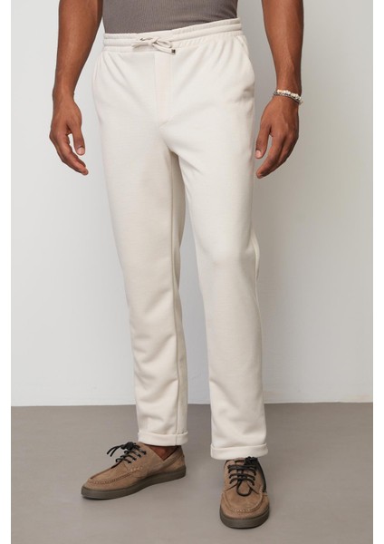 Bej Regular Fit Erkek Duble Paça Pantolon E1029