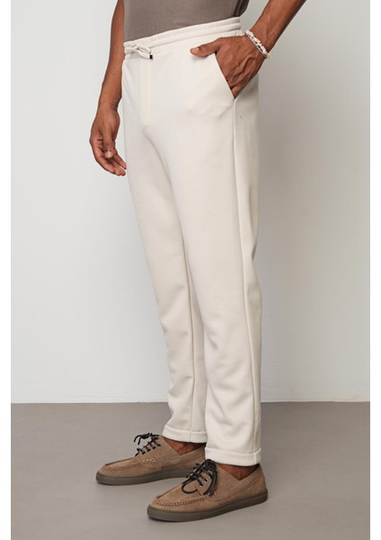 Bej Regular Fit Erkek Duble Paça Pantolon E1029 modelleri