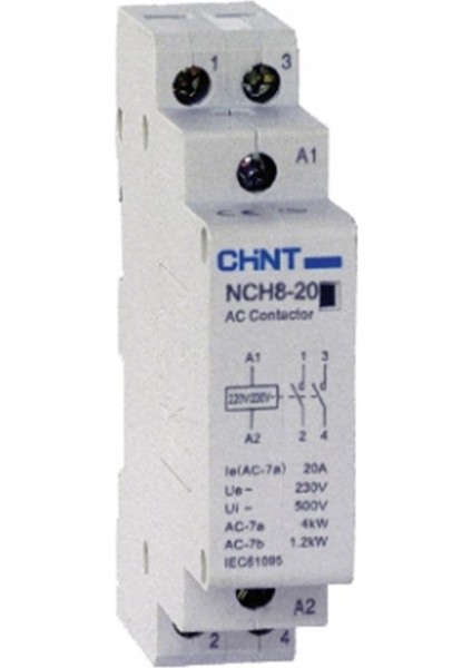 Nch8 1 Kutup 25A Bina Içi Kontaktör 1nk