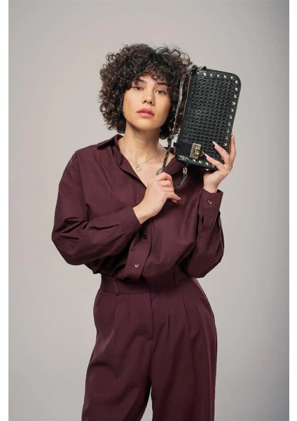 Siyah Kadın Omuz Çantası Ccs London 17961 fiyatları