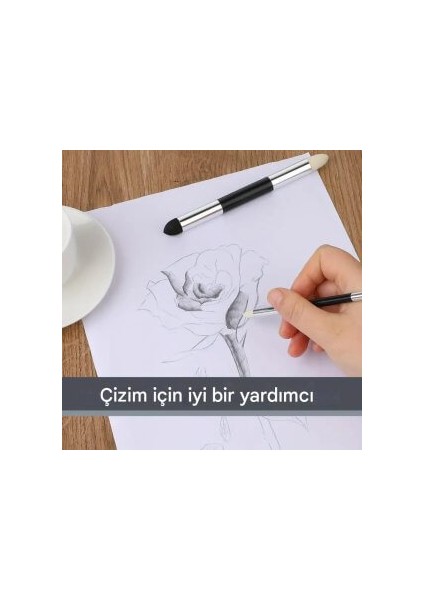 Eskiz sünger-keçe silgi, yıkanabilir, kara kalem silgi, gölgelendirme, porselen boyama-2 Adet fırsatları