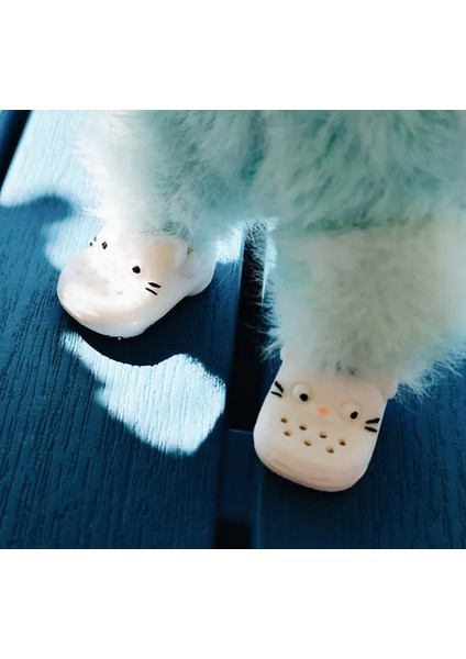 Mini Kedi Desenli Model Oyuncak Bebek Ayakkabı Aksesuarı modelleri