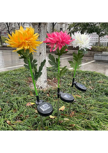 Güneş Enerjili Krizantem Kasımpatı Çiçeği Dış Mekan LED Aydınlatma Solar Chrysanthemum modelleri