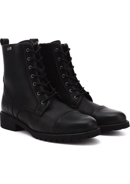 Kadın Siyah Fermuarlı Kauçuk Taban Postal Bot fiyatları