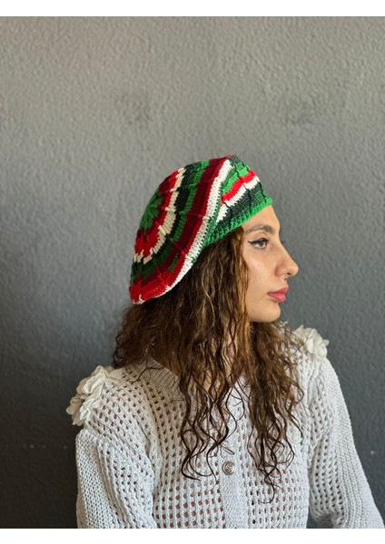 El Örgüsü Fransız Ressam Kadın Bere fırsatları