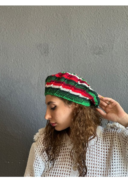 El Örgüsü Fransız Ressam Kadın Bere indirimleri