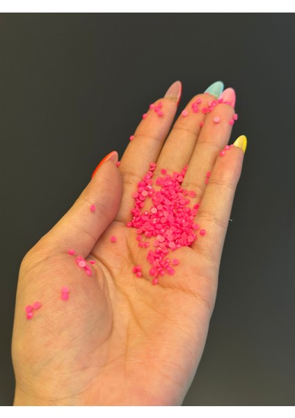 35 gr Şeker Pembe Yapıştırma Pul Boncuk