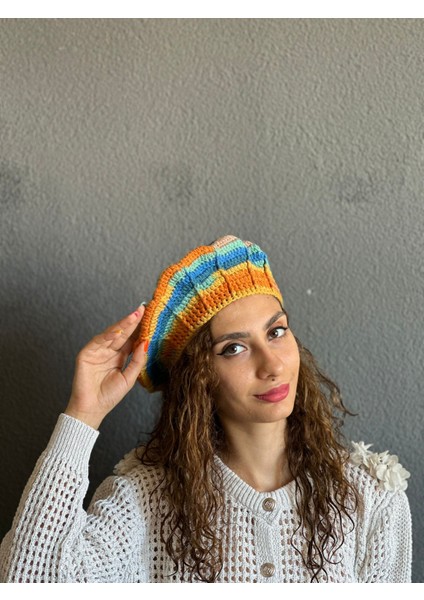 El Örgüsü Fransız Ressam Kadın Bere modelleri