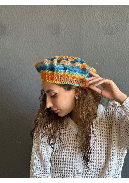 El Örgüsü Fransız Ressam Kadın Bere indirimleri