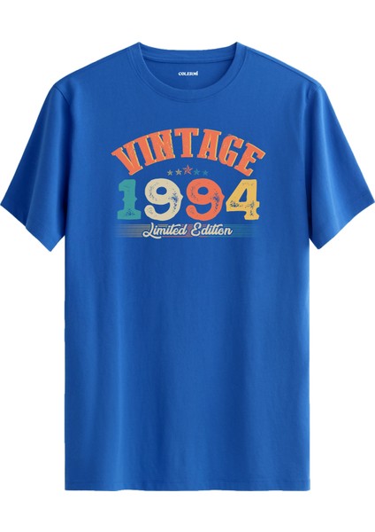 Echo Vintage Tişört 1994 Tarihli Doğum Günü Hediyesi Bisiklet Yaka Vintage Tshirt