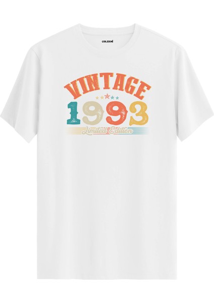 Echo Vintage Tişört 1993 Tarihli Doğum Günü Hediyesi Bisiklet Yaka Vintage Tshirt