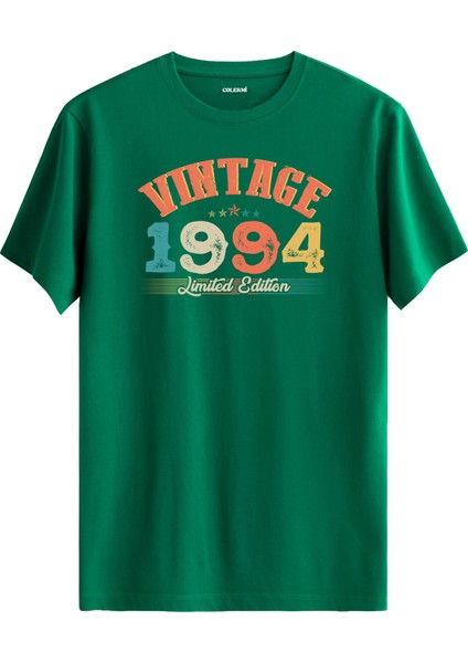Echo Vintage Tişört 1994 Tarihli Doğum Günü Hediyesi Bisiklet Yaka Vintage Tshirt