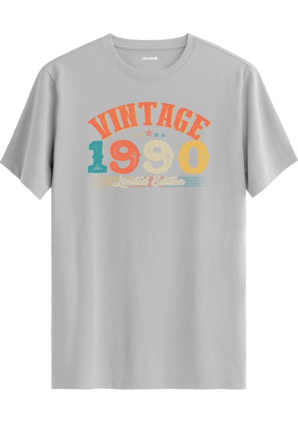 Echo Vintage Tişört 1990 Tarihli Doğum Günü Hediyesi Bisiklet Yaka Vintage Tshirt