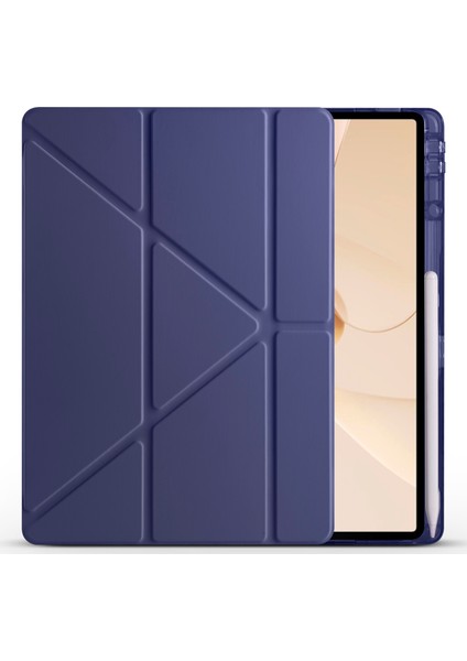 Huawei Matepad 12X Kılıf Tri Folding Üçe Katlanan Kalem Bölmeli Standlı Kılıf Uyandırma Özellikli fiyatları