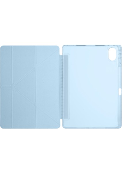 Huawei Matepad 12X Kılıf Tri Folding Üçe Katlanan Kalem Bölmeli Standlı Kılıf Uyandırma Özellikli modelleri