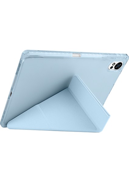 Huawei Matepad 12X Kılıf Tri Folding Üçe Katlanan Kalem Bölmeli Standlı Kılıf Uyandırma Özellikli indirimleri