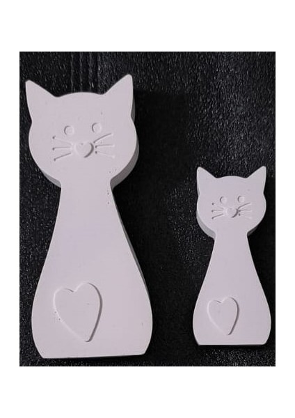 Taş Tozu Salyangoz ve Kedi Biblo Seti Dekoratif Beyaz Obje Hediyelik fırsatları