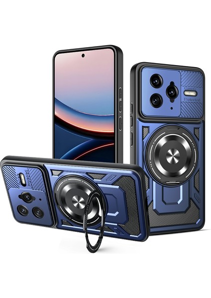 Xiaomi Poco F7 Ultra 5g Manyetik Kılıf Döner Ayaklı Tpu + Pc Telefon Kılıfı (Yurt Dışından)