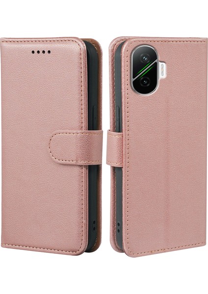 Xiaomi Poco F7 5g Rfıd Engelleme Cüzdan Litchi Doku Deri Telefon Kılıfı (Yurt Dışından)