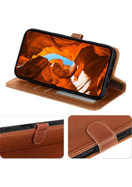 Xiaomi Poco F7 5g Rfıd Engelleme Cüzdan Litchi Doku Deri Telefon Kılıfı (Yurt Dışından) modelleri