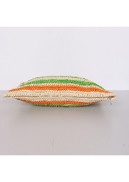 Mylamp Çift Yön Örgü 30X50 Cm. Doğal Renkli Rafya Kırlent fırsatları