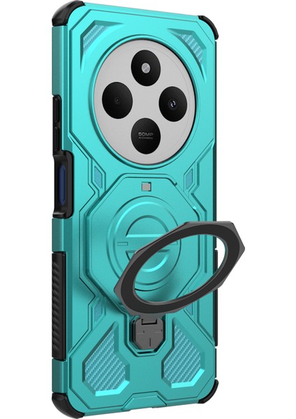 Xiaomi Redmi 14C 4g / 14R 5g / Poco C75 4g Döner Metal Ayaklı Pc + Tpu Telefon Arka Kılıfı (Yurt Dışından) fırsatları