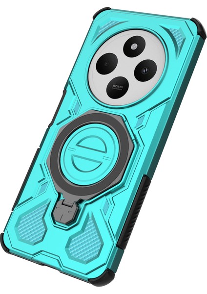 Xiaomi Redmi 14C 4g / 14R 5g / Poco C75 4g Döner Metal Ayaklı Pc + Tpu Telefon Arka Kılıfı (Yurt Dışından) indirimleri